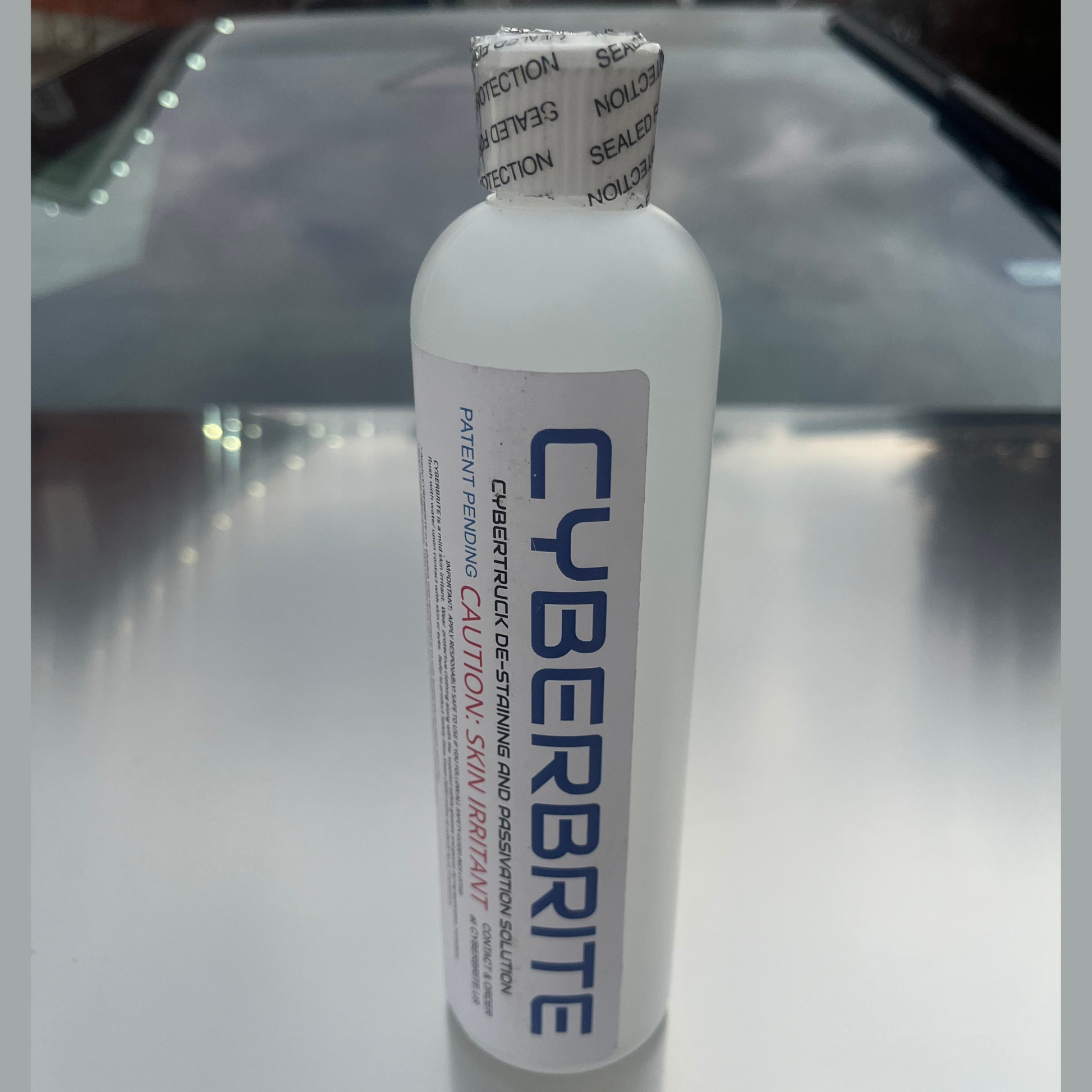Cyberbrite De-Stain Solution for Tesla Cybertruck Exoskeleton