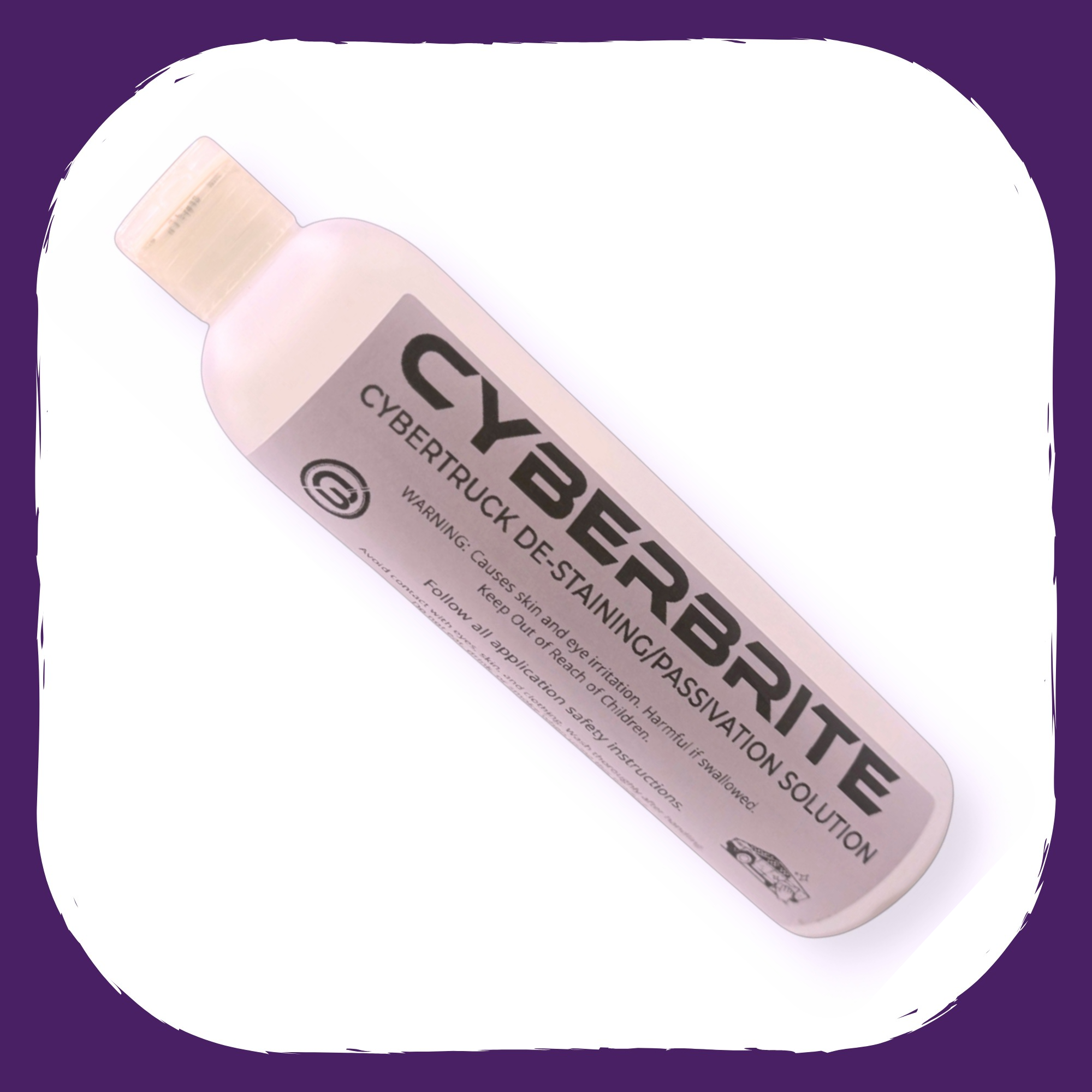 CYBERBRITE De-Stain Solution Kit 12 oz bottle for the Tesla Cybertruck
