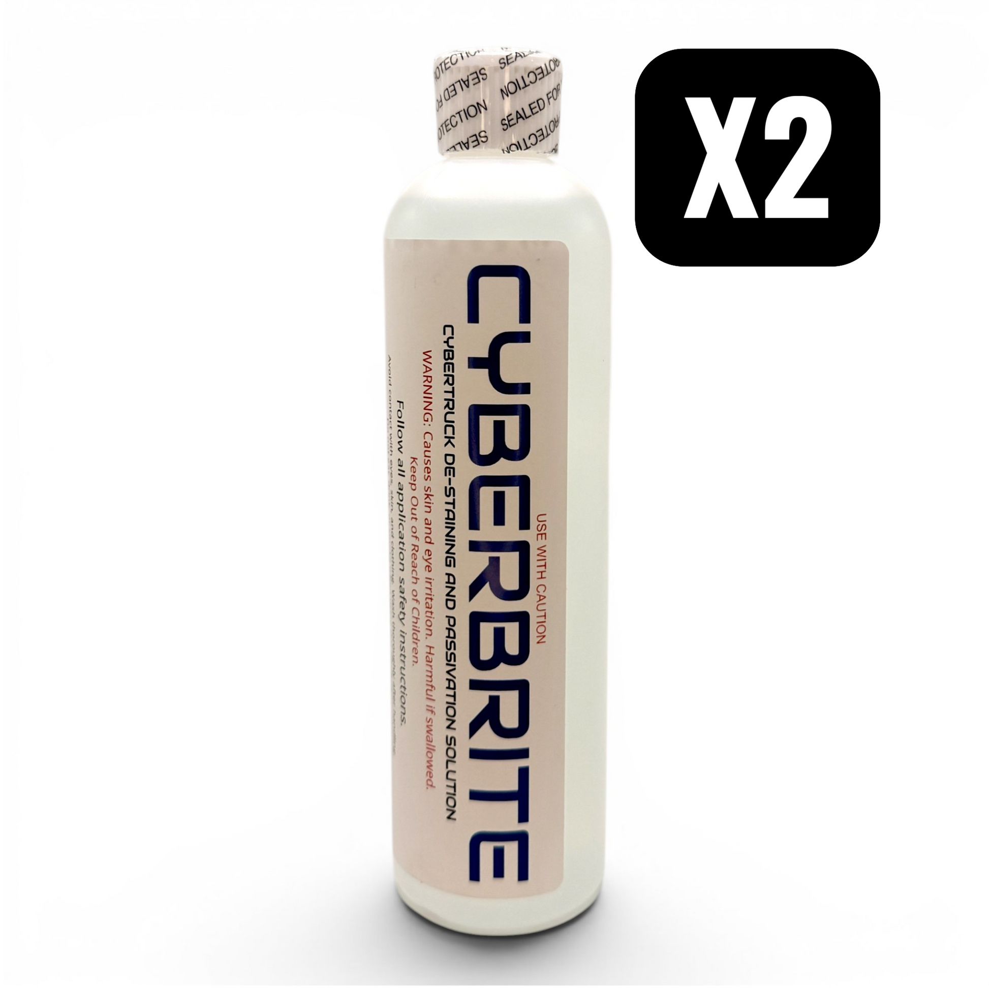 CYBERBRITE (Fist Time Application) De-Stain Solution for Tesla Cybertruck Exoskeleton