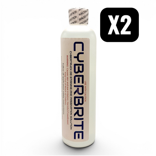 CYBERBRITE (Fist Time Application) De-Stain Solution for Tesla Cybertruck Exoskeleton