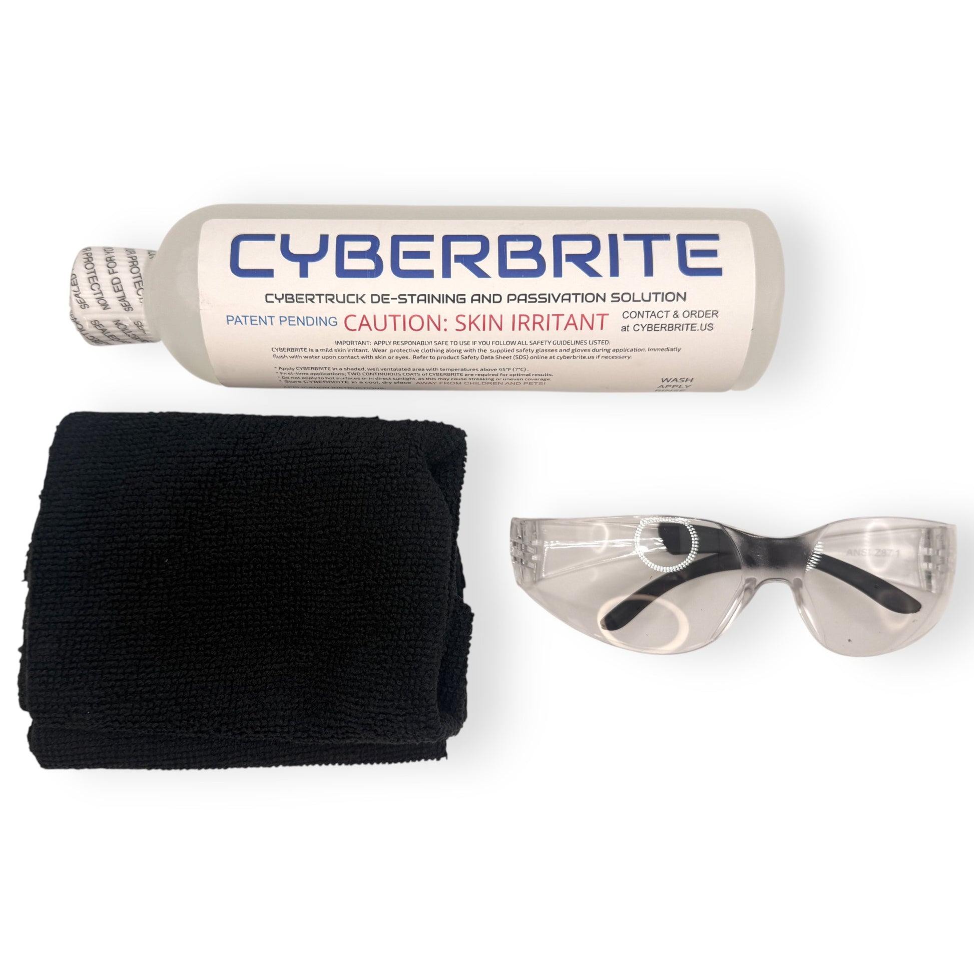 Cyberbrite De-Stain Solution for Tesla Cybertruck Exoskeleton